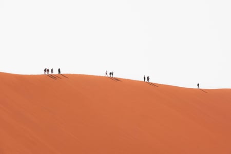 Namibias röda ökenlandskap