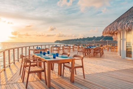 Restaurant med udsigt over lagunen