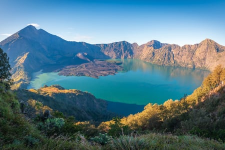 Baru Jari-vulkanen i Rinjani-bergen på Lombok
