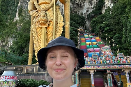 Batu Caves utanför Kuala Lumpur.