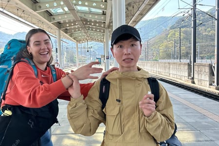 Travelling across Korea by train