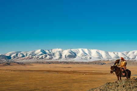 Altai-fjellene i Mongolia