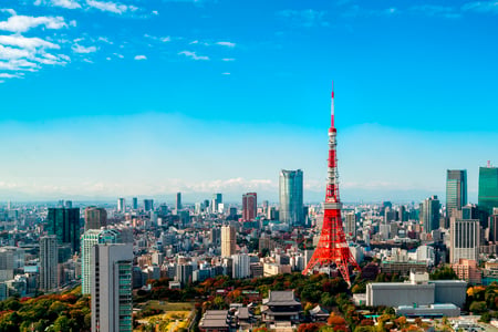 Tokyo med det ikoniska Tokyo Tower