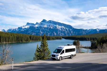 Vancamper fra Canadream i Banff National Park