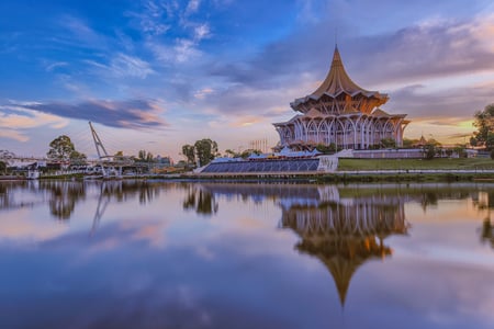 Sarawak regeringsbygning i Kuching