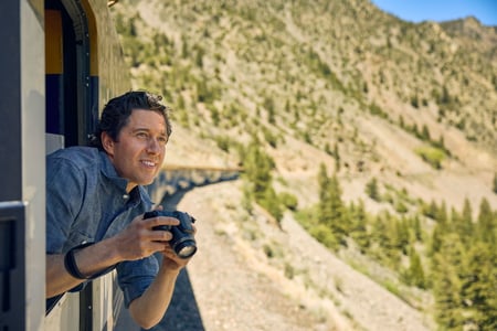 Canyon Spirit-toget på vej gennem Colorado