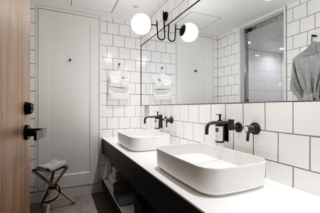 Badrummen är snyggt designade
