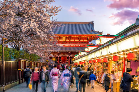 Sensoji-templet i Tokyo