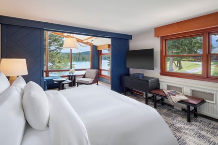 Junior suite på Fairmont Jasper Park Lodge