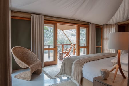 Dwyka Tented Lodge in Sanbona Wildlife Reserve