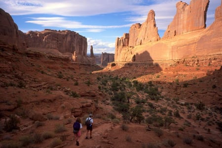 Park Avenue Trail i Arches National Park