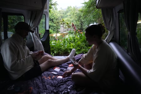 Hang out inside. 