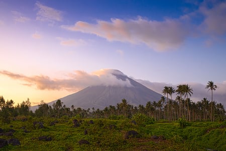 Vulkanen Mt. Mayon ved Legazpi