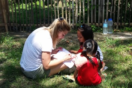 Volunteer at a kindergarten