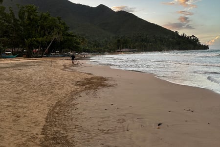 Sunset on the beach