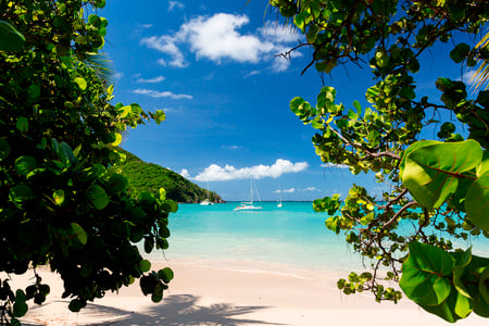Sandstrande på St. Maarten