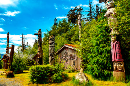 Se totempælene i Ketchikan, Alaska