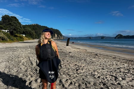 Beach in New Zealand
