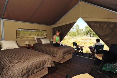 Telt på Bungle Bungle Wilderness Lodge