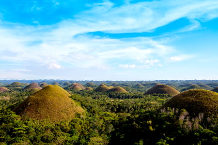 De berømte Chocolate Hills på Bohol