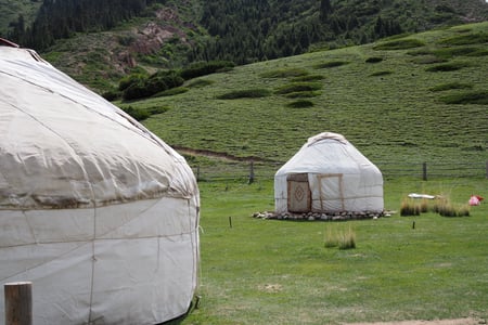 Yurts are part of the landscapes