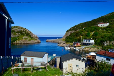 Quidi Vidi Village ved St. John's, Newfoundland