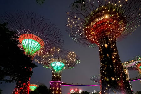 Se Gardens by the Bay lyse op