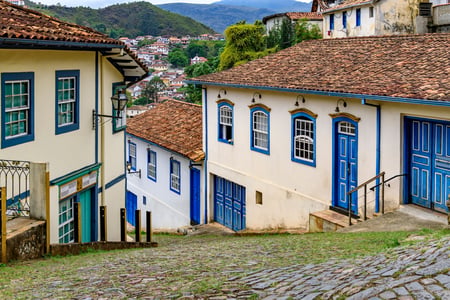 Den gamle bydel i Ouro Preto