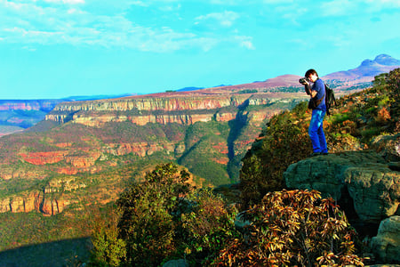 Vidtstrakte udsigter i Drakensberg