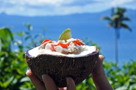 Smag lokal mad som kokoda på Fiji