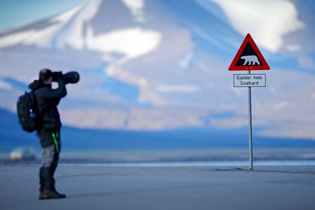 Berømt skilt i Longyearbyen