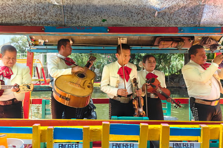 Mariachi band performing in Mexico City