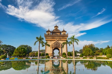 Triumfbuen Patuxai i Vientiane