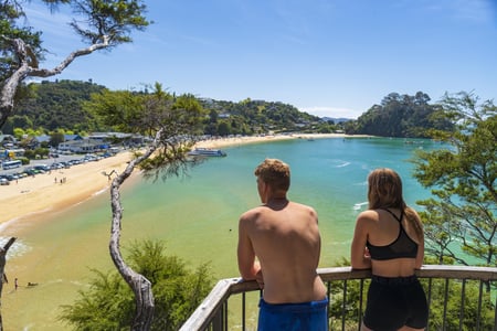 Strand bij Abel Tasman National Park
