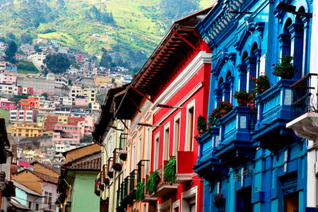 Den gamle bydel i Quito