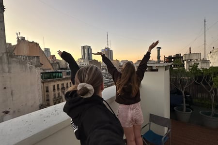 Sunsets on the roof