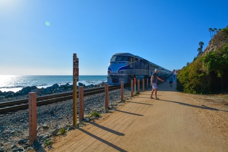 Med Amtrek-toget langs Californiens kyst