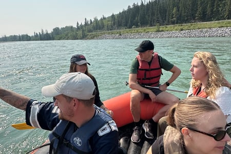 River rafting in Canada