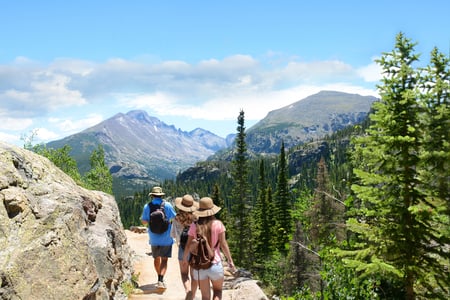 Vandring i Rocky Mountain National Park, Colorado