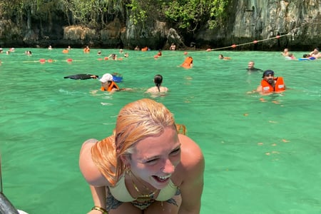 Tag på en bådtur i Khao Sok National Park