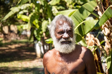 Aboriginere på Tiwi Islands nord for Darwin