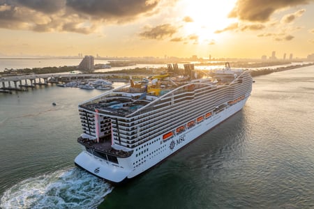 MSC World America sejler fra Miami