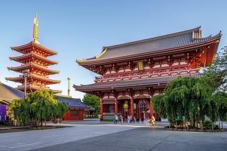 Sensoji-templet i Tokyo