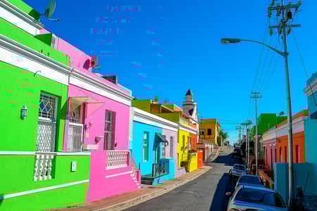 Bo-kapp området i Cape Town, Sydafrika