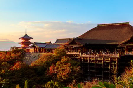 Kiyomizu-dera tempel i Kyoto
