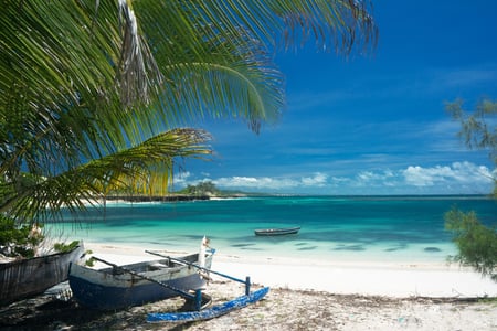 Strand på Madagaskar