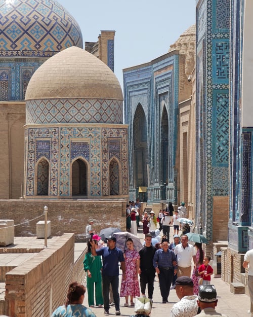 Resor till Uzbekistan.