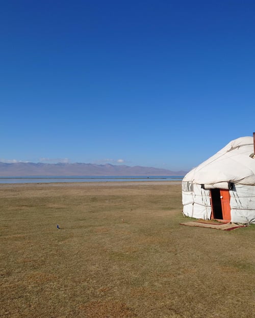 Yurt close to Song-Kul Lake