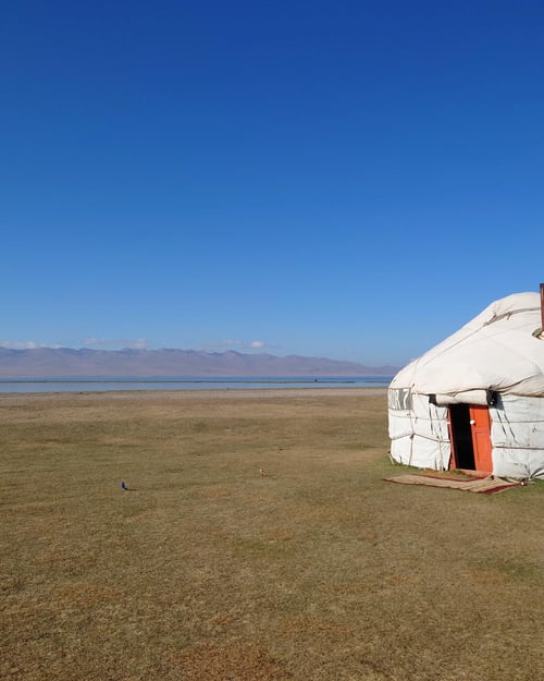 Yurt close to Song-Kul Lake 