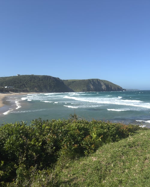 view over coffee bay in south africa